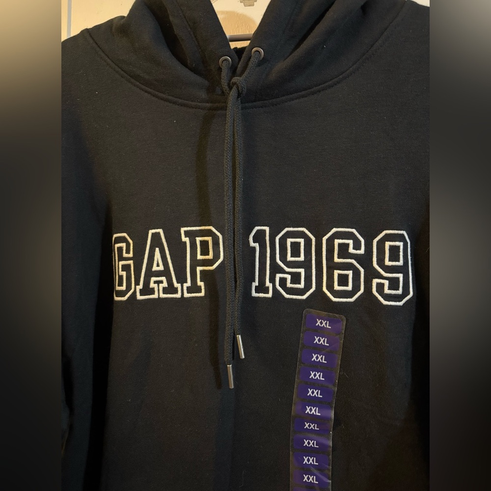 GAP 1969 Black Hoodie with Drawstring. Black or Grey